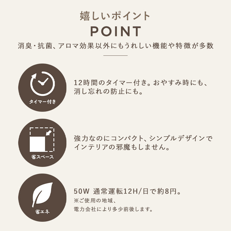 消臭抗菌アロマディフューザー シーロマ 本体